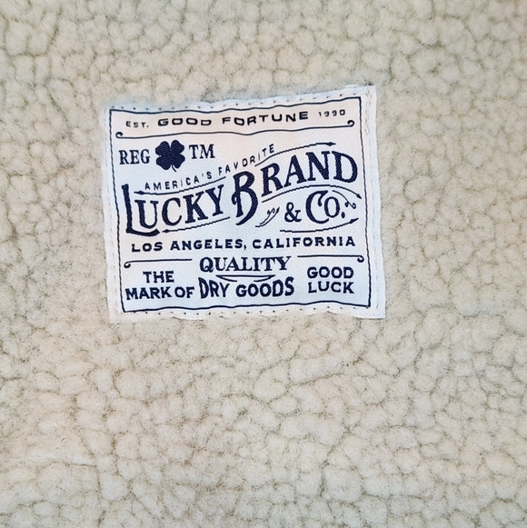 LUCKY BRAND Men's Faux-leather -Lined Bomber Jacket - Size L - Picture 6 of 12